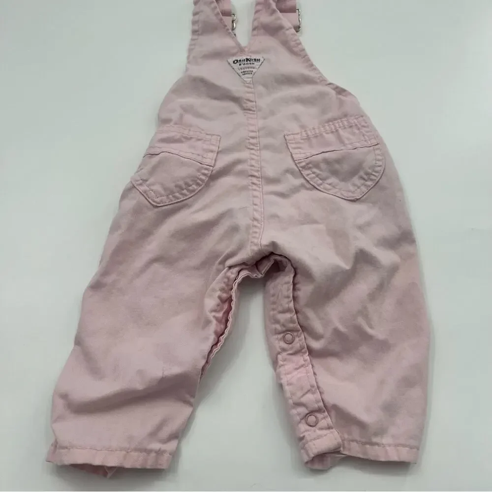 Vintage Oshkosh B’Gosh Vestbak Overalls Pink Made in the USA